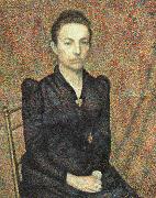 Georges Lemmen Portrait of Sister painting